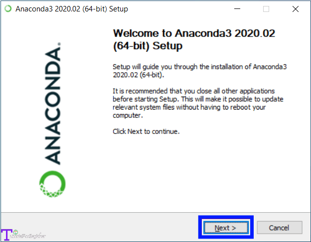 installation of anaconda