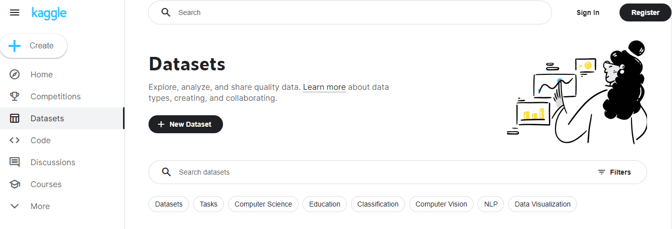 Kaggle website