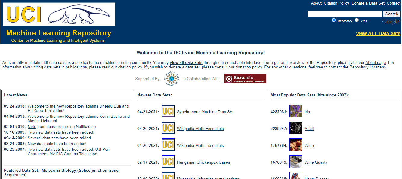 UCI website